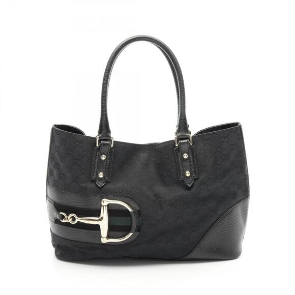 GUCCI Black Leather Tote Bag - Picture 1 of 11